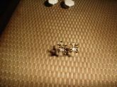 Brinco folheado com strass